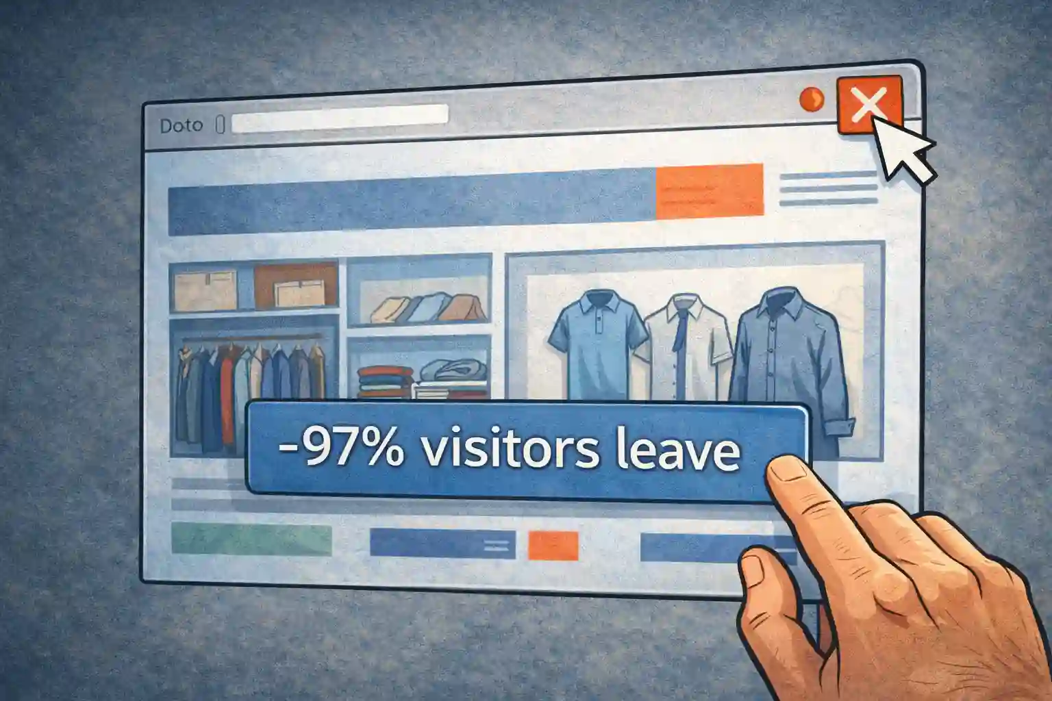 Visitors leave without buying