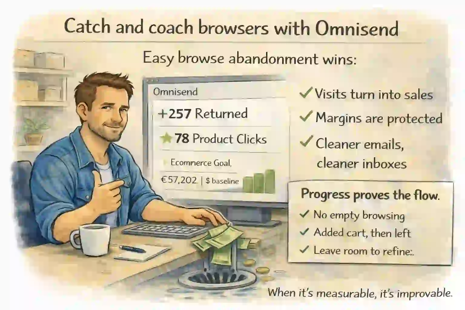 Browse abandonment flow success: returning visitors and cleaner automation handoff