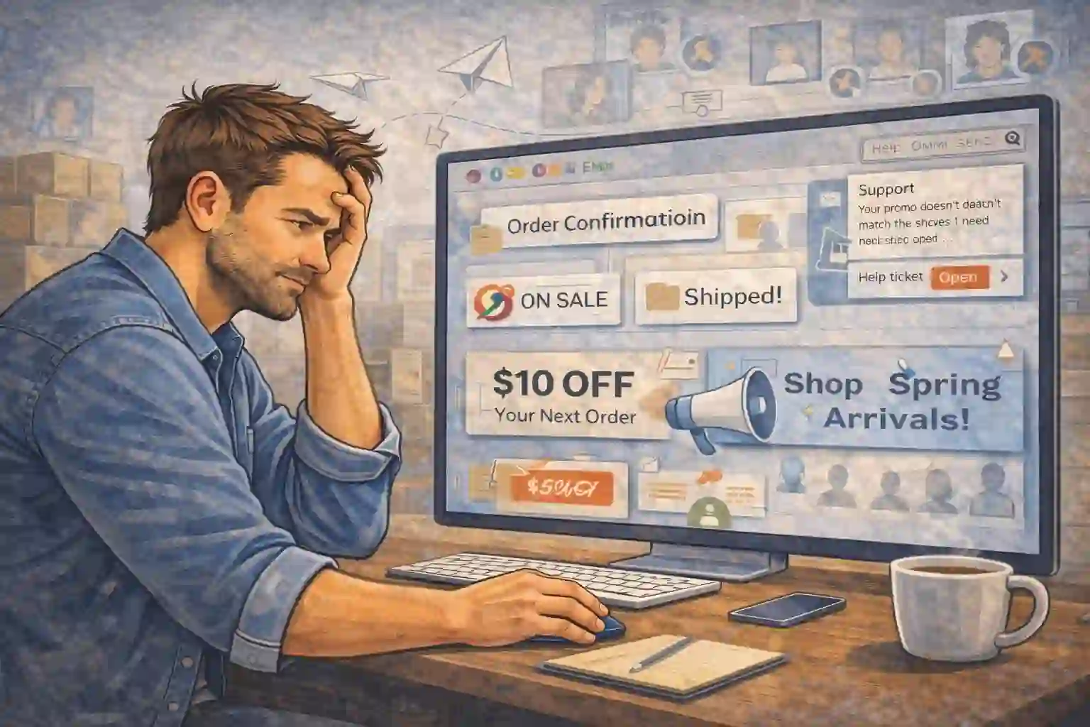 Inbox overwhelmed and customer attention fading without a win-back flow